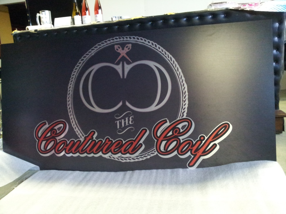 Coutured Coif Custom Salon Sign