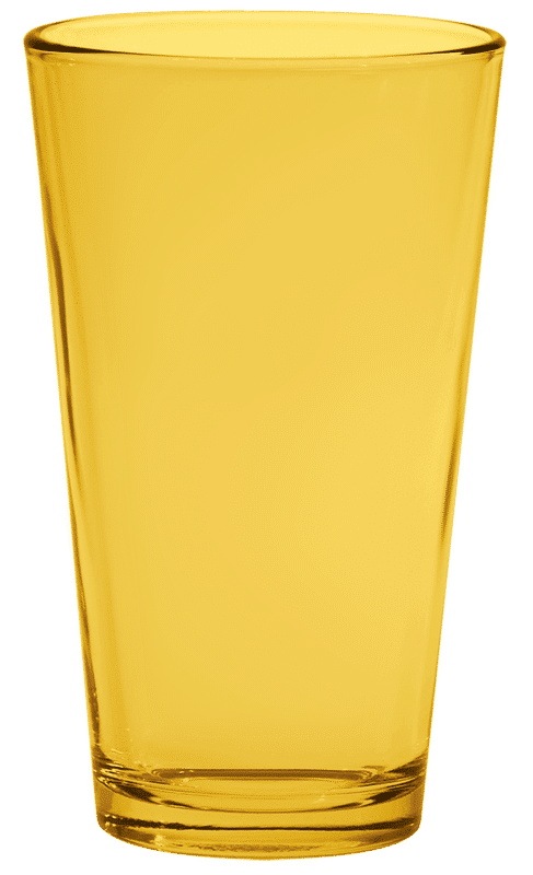 Yellow Pint Glass