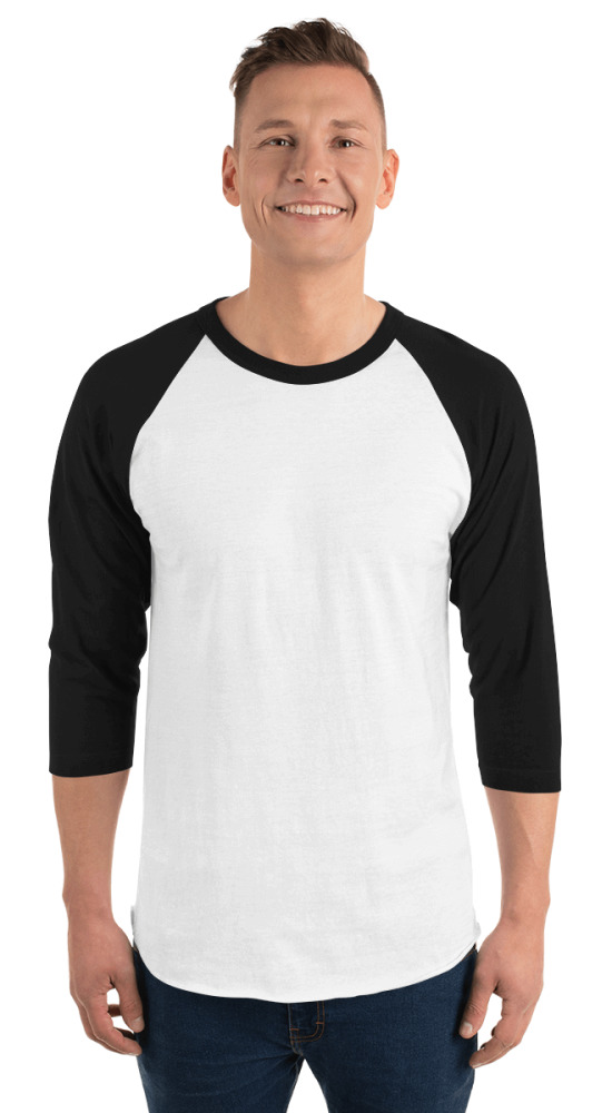 Unisex 3/4 Sleeve Raglan Shirt
