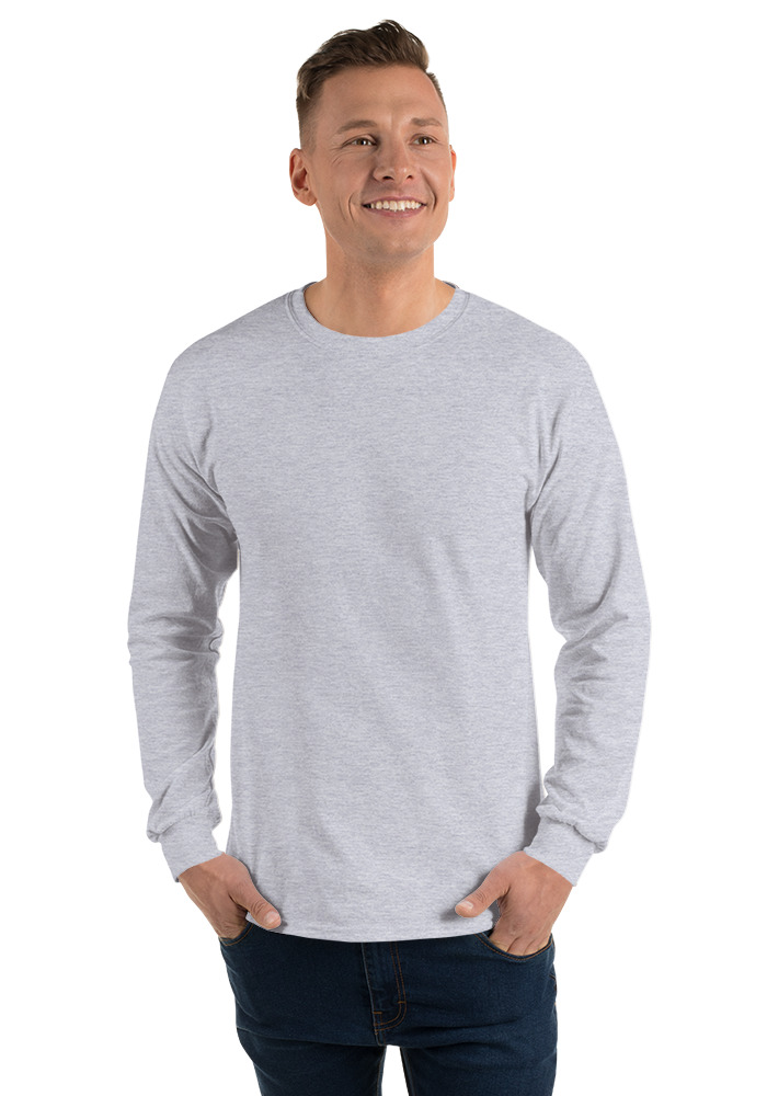 Men's Long Sleeve Shirt—Gildan 2400